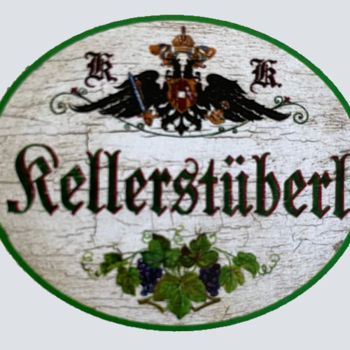 KuK Nostalgie Holzschild Kellerstüberl Stube Keller Zimmer Schild