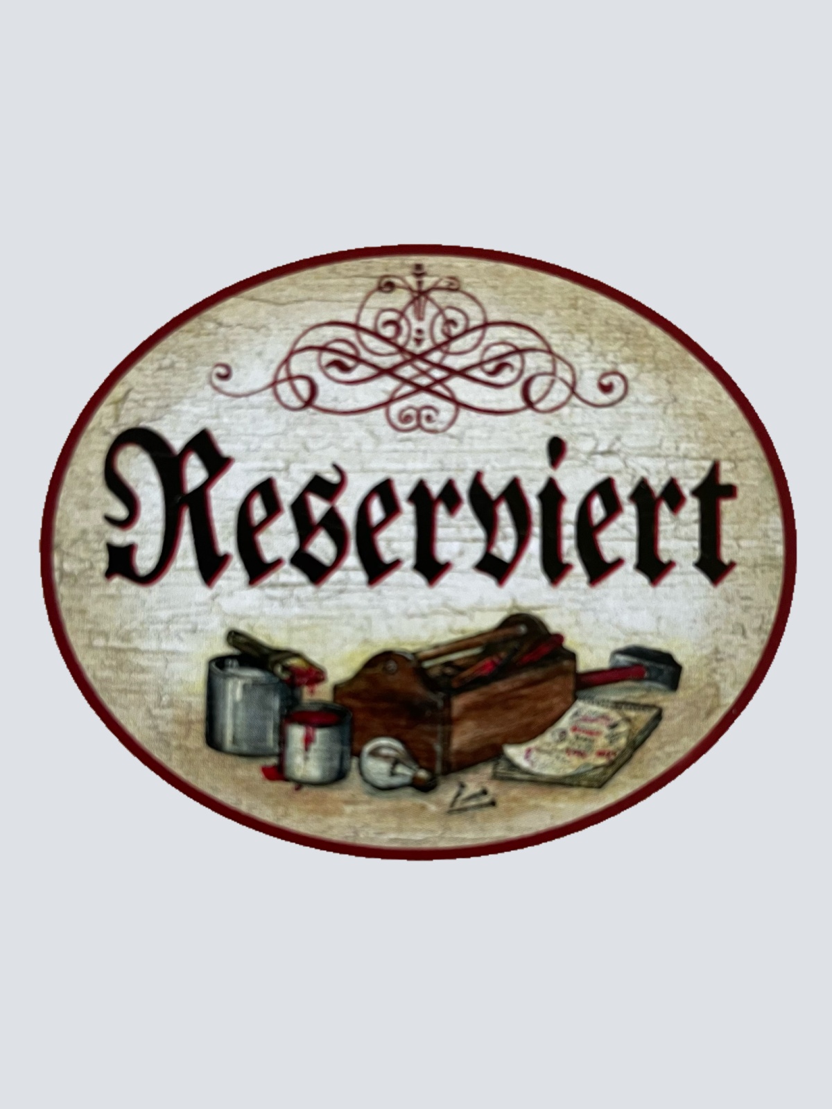 Nostalgie Holzschild Reserviert Vorbehalten Vorbestellt Besetzt Schild