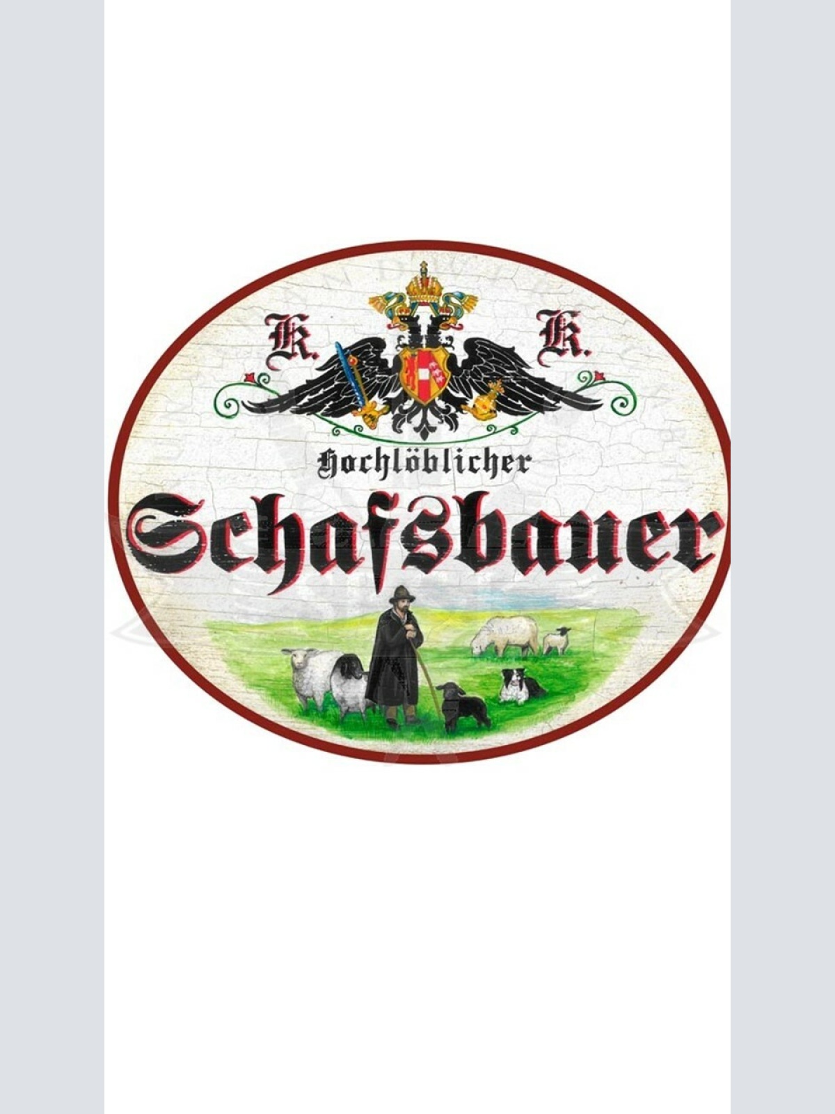 KuK Nostalgie Holzschild "Schafsbauer"