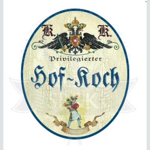 KuK Nostalgie Holzschild Privilegierter Hof-Koch