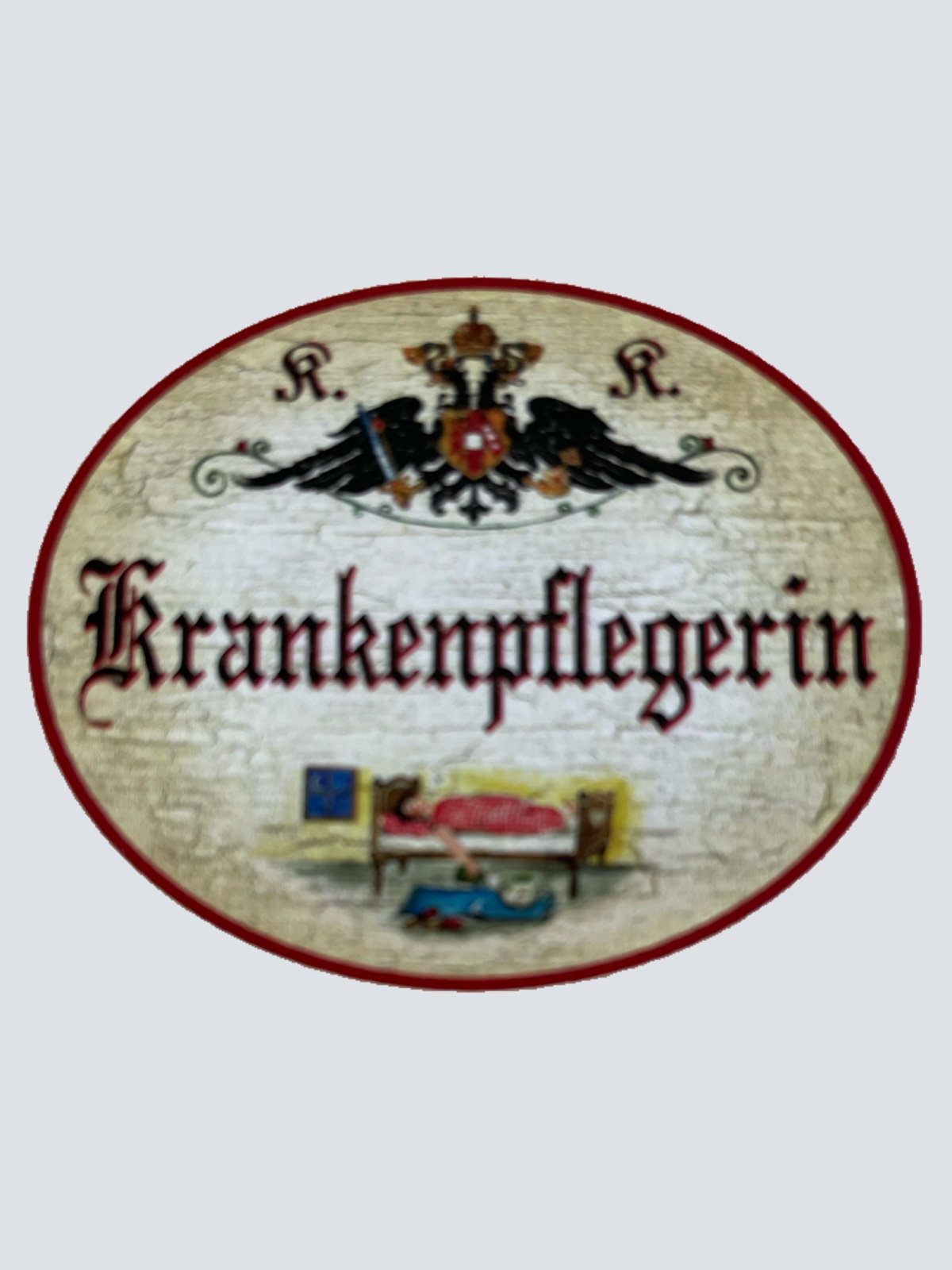 KuK Nostalgie Holzschild Krankenpflegerin Krankenschwester Schild