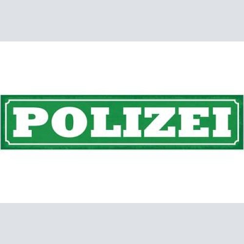 Schild polizei behörde stelle direktion polizisten 46 x 10 blech od. holz