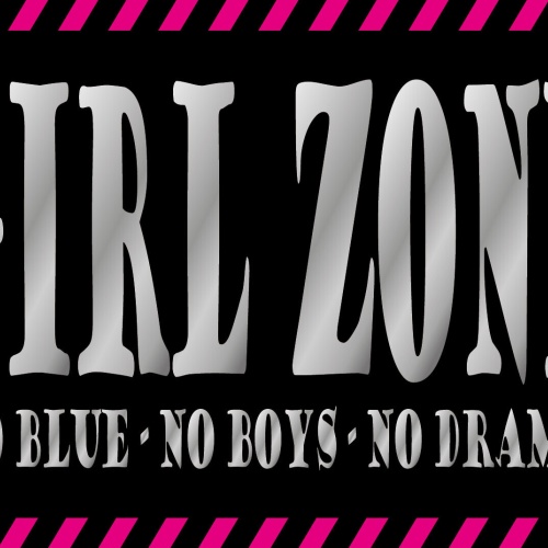 Schild Girl Zone Mädchen Zimmer No Boys Raum 12x18 / 20x30 / 30x40 Blech od.Holz