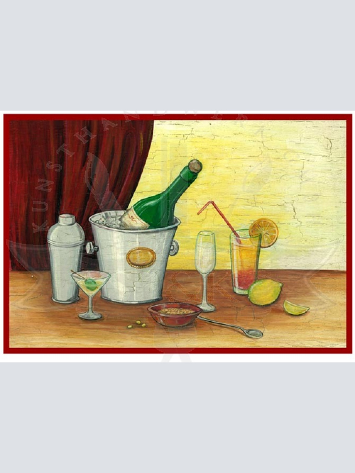 KuK Nostalgie Holzschild Sekt