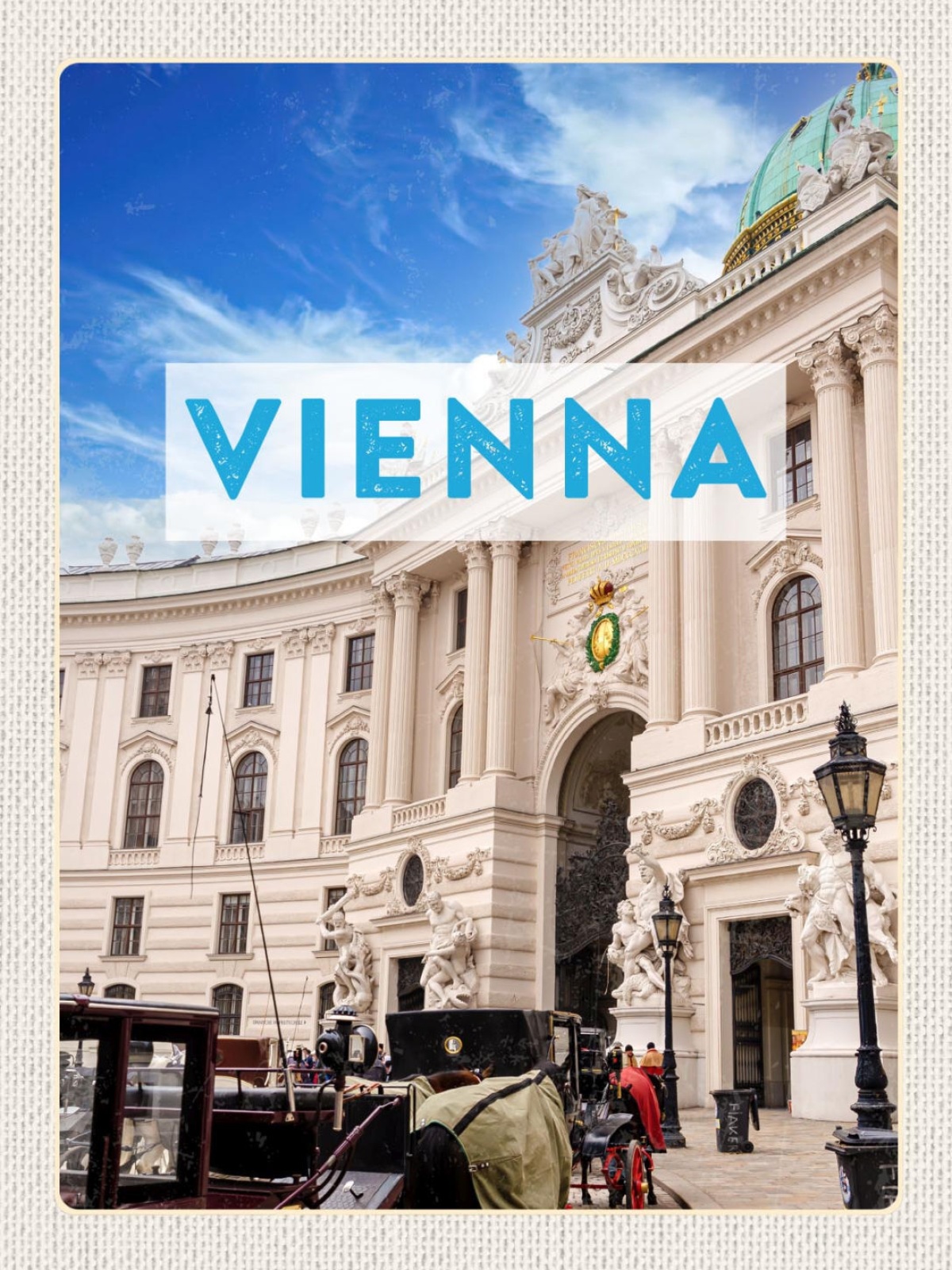 Schild Vienna Austria Wien Österreich Hofburg 12x18 20x30 30x40 Blech/Holz