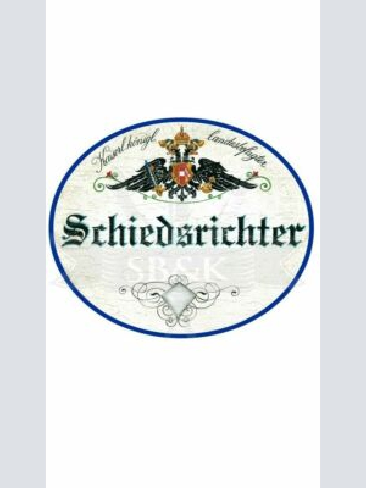 KuK Nostalgie Holzschild "Schiedsrichter"