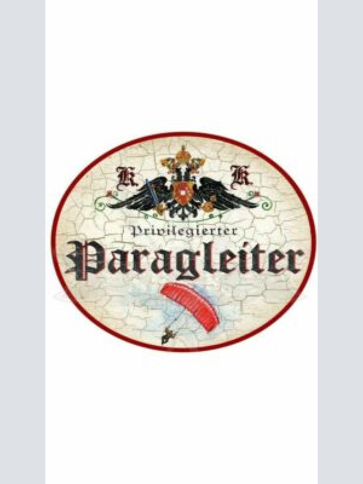 KuK Nostalgie Holzschild "Paragleiter"
