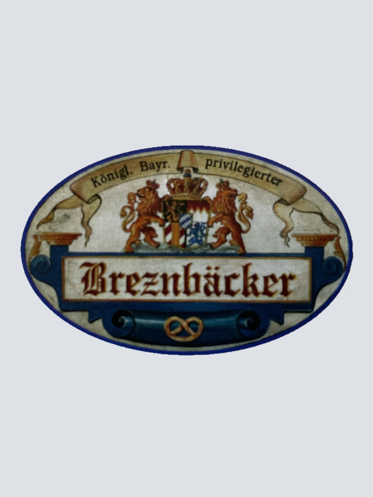 Nostalgie Holzschild Bayern Königlich Bayerischer Privilegierter Breznbäcker