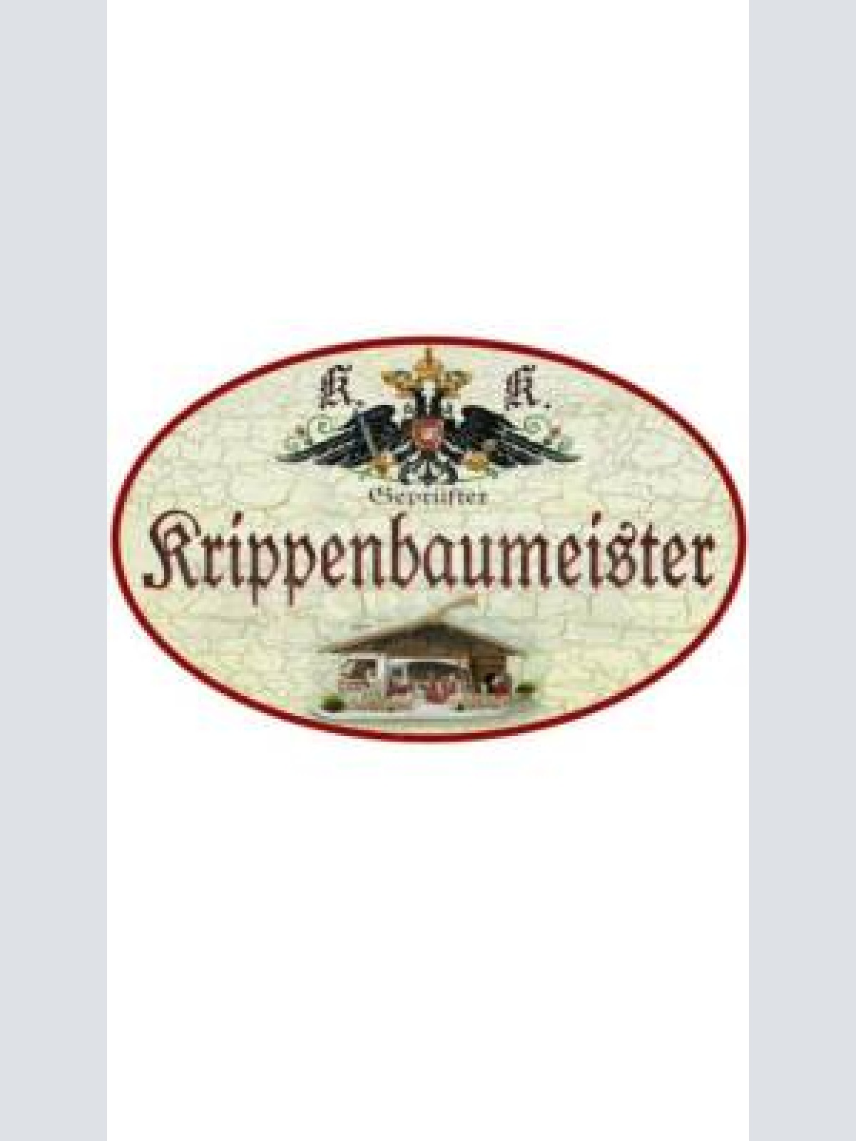 Kuk nostalgie holzschild "krippenbaumeister"