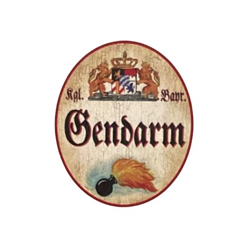 Nostalgie Holzschild Bayern königlich Bayerischer Gendarm Schild