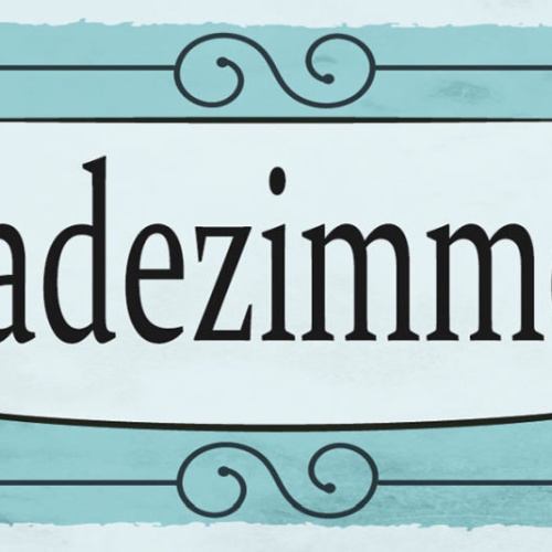 Schild Badezimmer Bad Dusche Badewanne Wohnung Haus Raum 27x10 Blech od.Holz