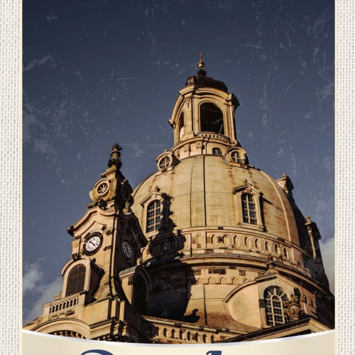 Schild Dresden Germany Frauenkirche Deutschland 12x18 20x30 30x40 Blech/Holz