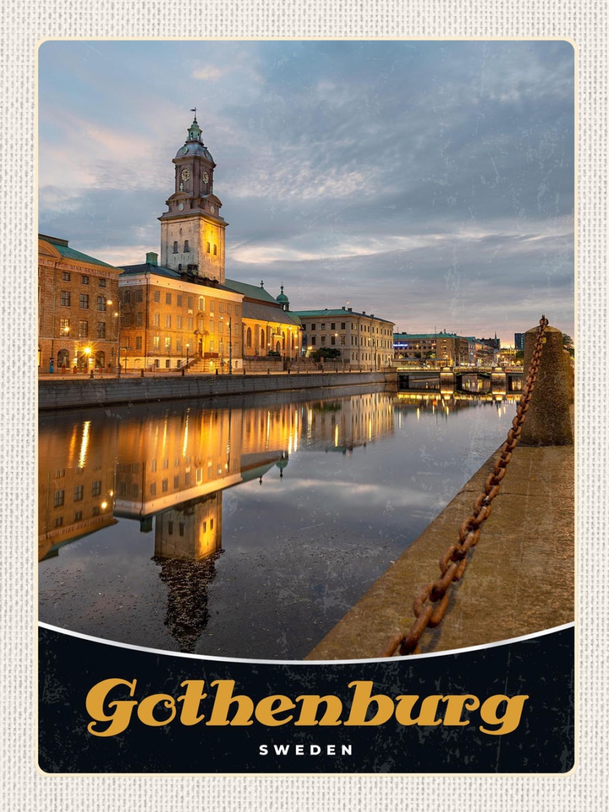 Schild Gothenburg Sweden Göteborg Schweden Stadt 12x18 20x30 30x40 Blech/Holz