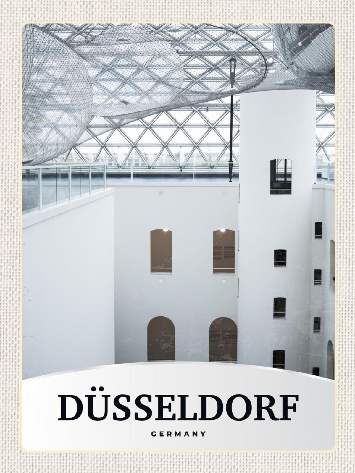 Schild Düsseldorf Germany Kunstsammlung Deutschland 12x18 20x30 30x40 Blech/Holz