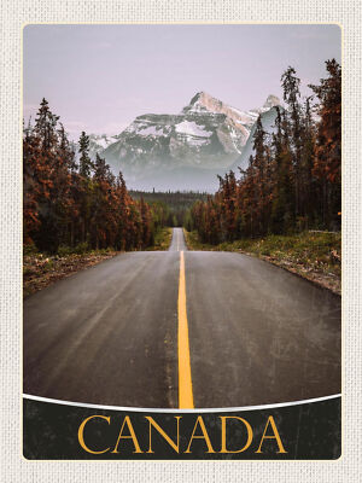 Schild Canada Kanada Landschaft National Park Berg 12x18 20x30 30x40 Blech/Holz