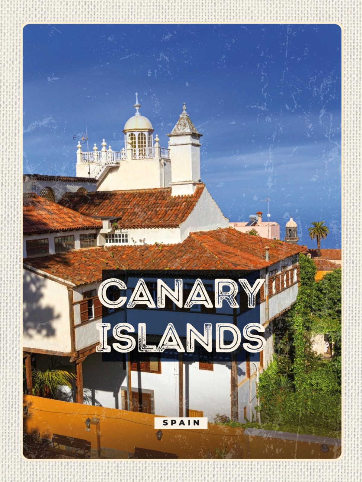 Schild Canary Islands Spain Kanarische Inseln ESP 12x18 20x30 30x40 Blech/Holz