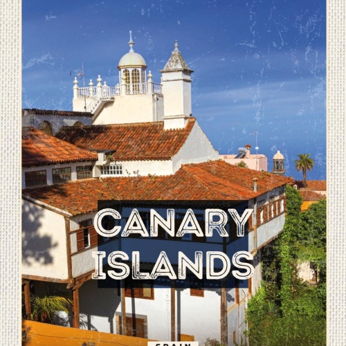 Schild Canary Islands Spain Kanarische Inseln ESP 12x18 20x30 30x40 Blech/Holz