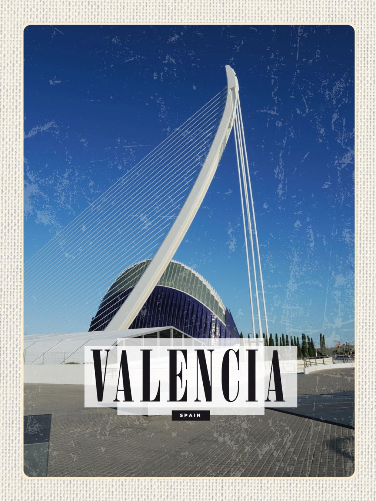 Schild Valencia Spain ESP Pont de l’Assut de l’Or 12x18 20x30 30x40 Blech/Holz