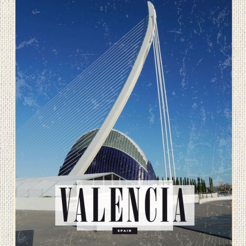 Schild Valencia Spain ESP Pont de l’Assut de l’Or 12x18 20x30 30x40 Blech/Holz