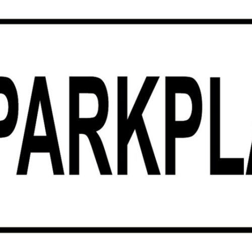 Schild Parkplatz Parken Einparken Pfeil Rechts Platz Auto 27x10 Blech od.Holz