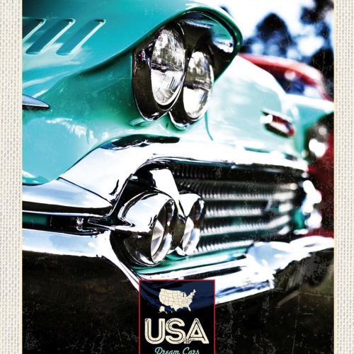 Schild USA Dream Cars Auto Chevrolet Oldtimer 12x18 20x30 30x40 Blech/Holz