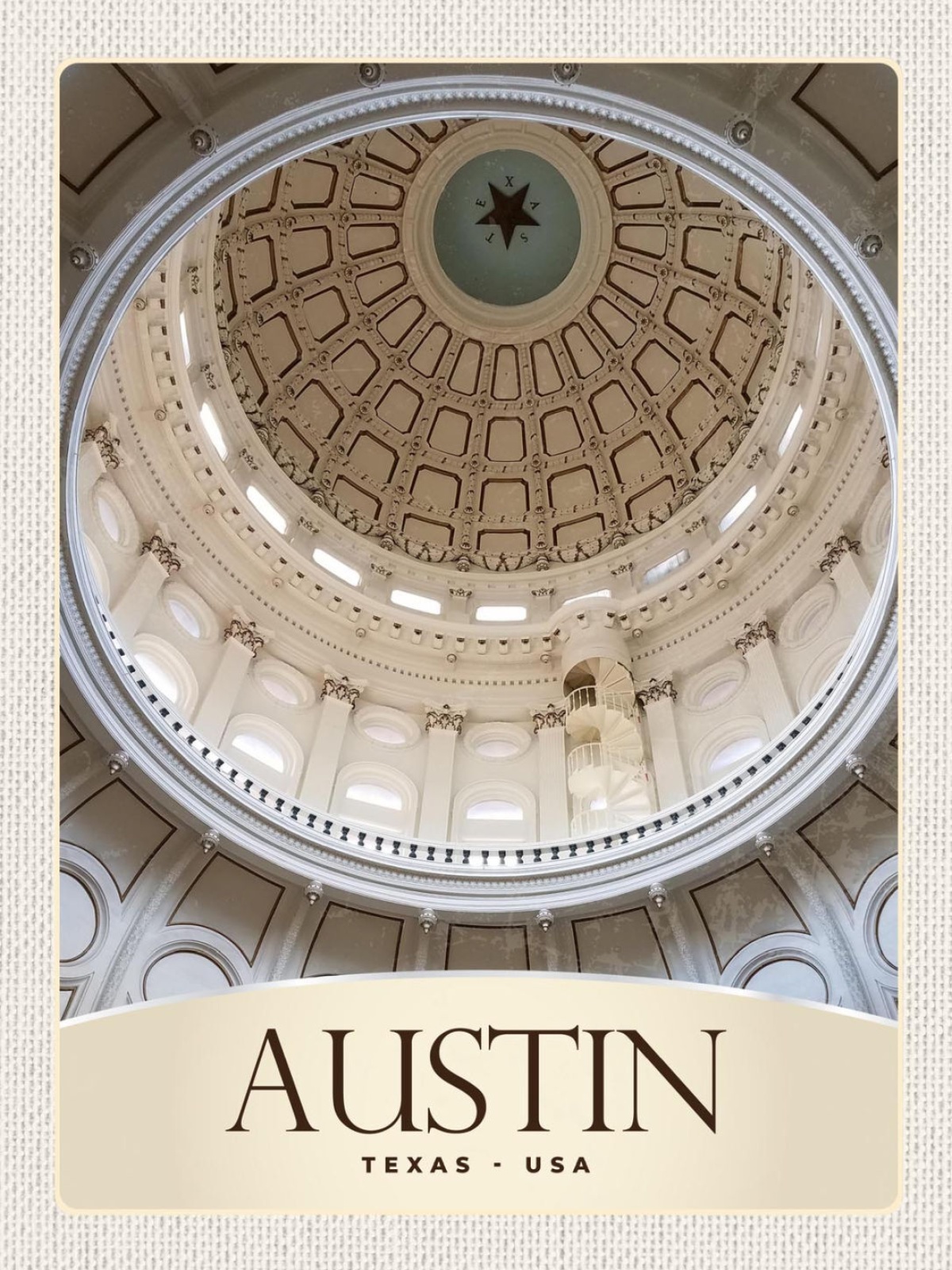 Schild Austin Texas State Capitol USA Amerika 12x18 20x30 30x40 Blech/Holz
