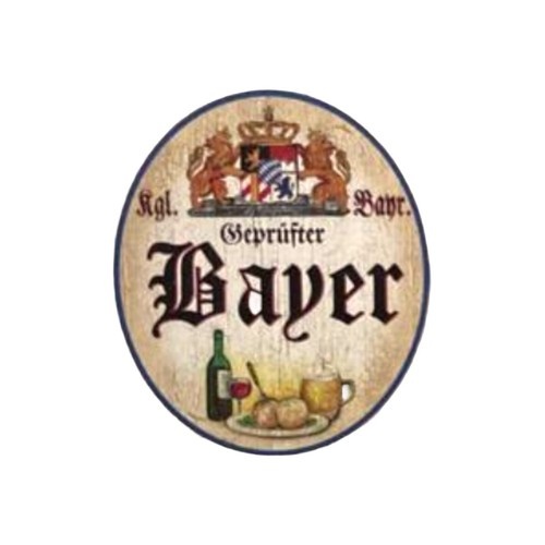 Nostalgie Holzschild Bayern königlich bayerischer Geprüfter Bayer Schild