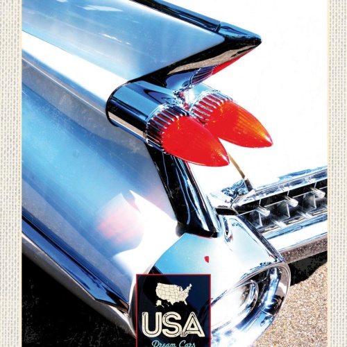 Schild USA Dream Cars Auto Cadillac Deville Amerika 12x18 20x30 30x40 Blech/Holz