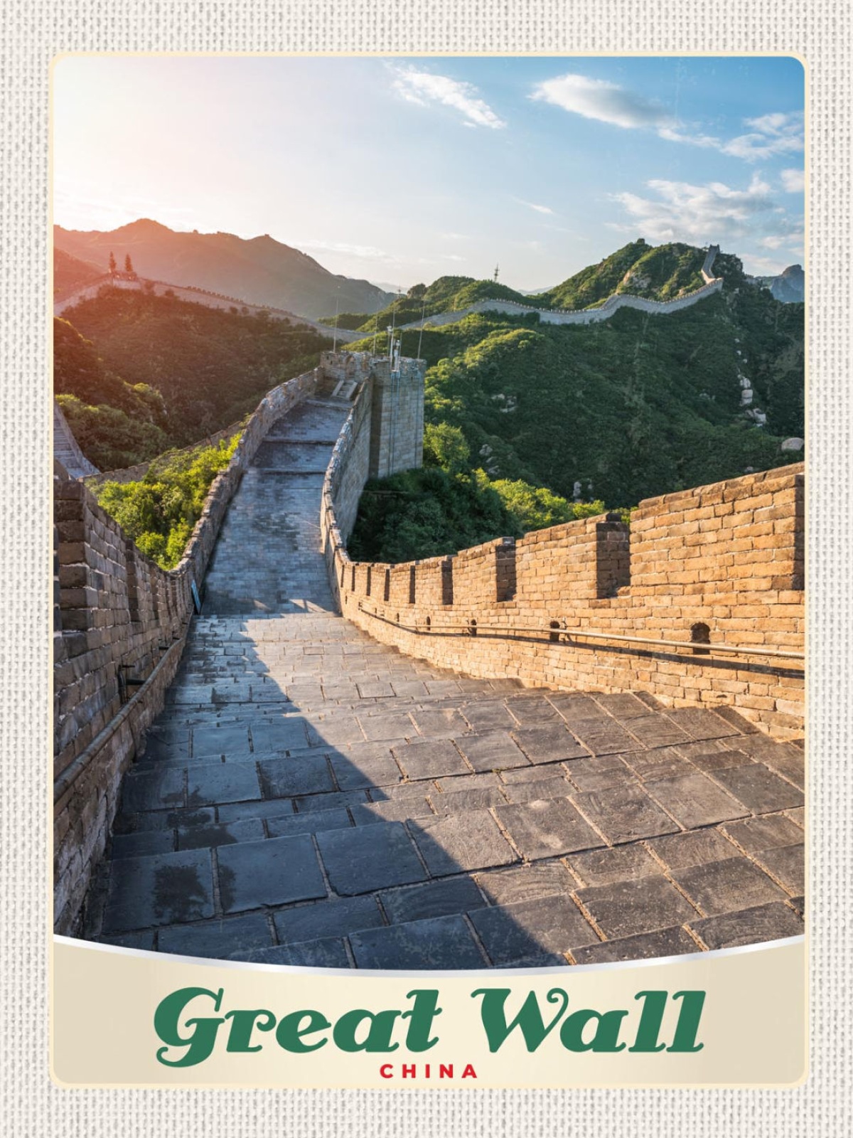 Schild Great Wall China Chinesische Mauer 12x18 20x30 30x40 Blech/Holz