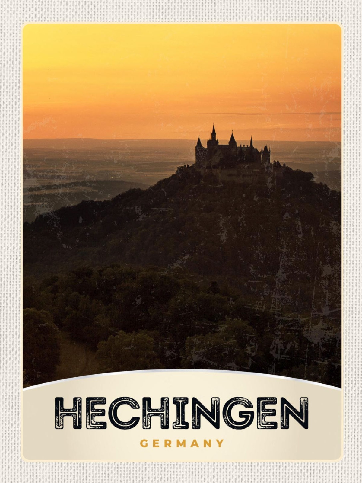 Schild Hechingen Germany Burg Hohenzollern D 12x18 20x30 30x40 Blech/Holz