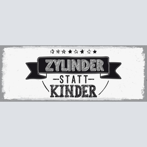 Schild Zylinder Statt Kinder Reich Geld Kind Eltern Familie 27x10 Blech od.Holz