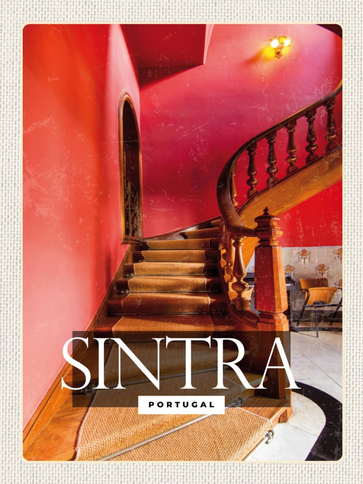 Schild Sintra Portugal Palácio de Pena Palast 12x18 20x30 30x40 Blech od. Holz