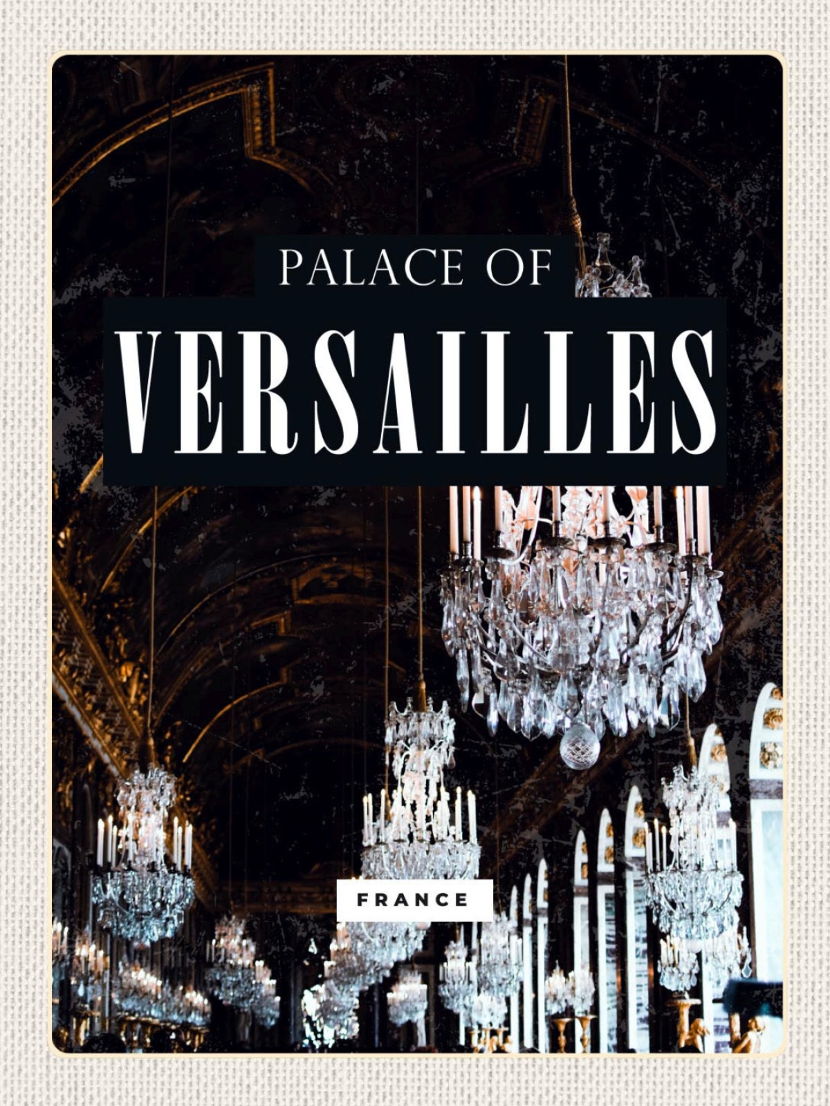 Schild Palace Versailles France Frankreich Palast 12x18 20x30 30x40 Blech/Holz