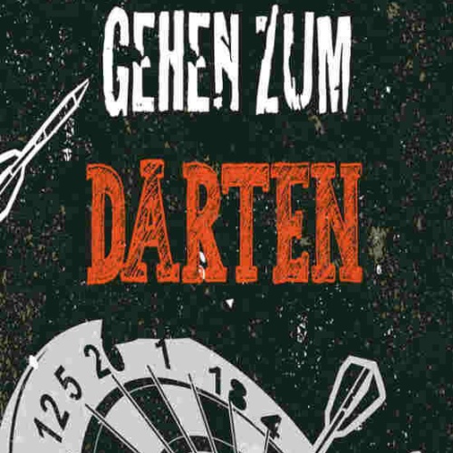 Schild Denn Die Harten Gehen Zum Darten Dart Spiel Pfeil 27x10 Blech od.Holz