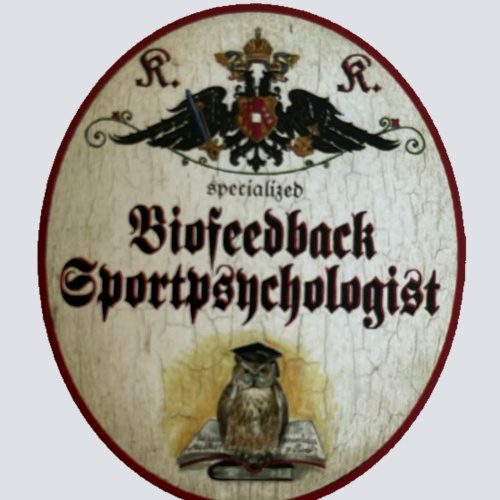 KuK Nostalgie Holzschild Specialized Biofeedback Sportpsychologist Schild