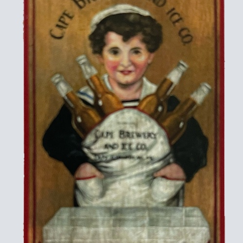 Nostalgie Holzschild Cape Brewery & Ice Co Brauerei Cape Town Alkohol Schild