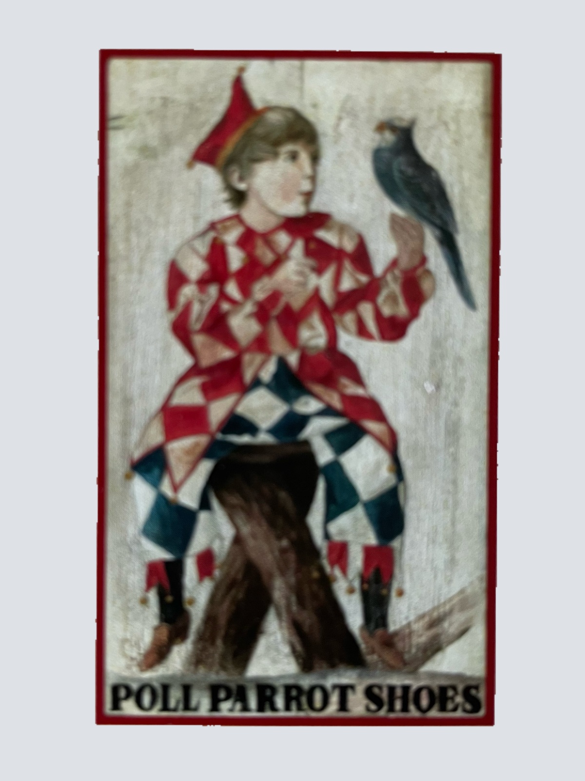Nostalgie Holzschild Poll Parrot Shoes Schuhmarke Schuhe Schild