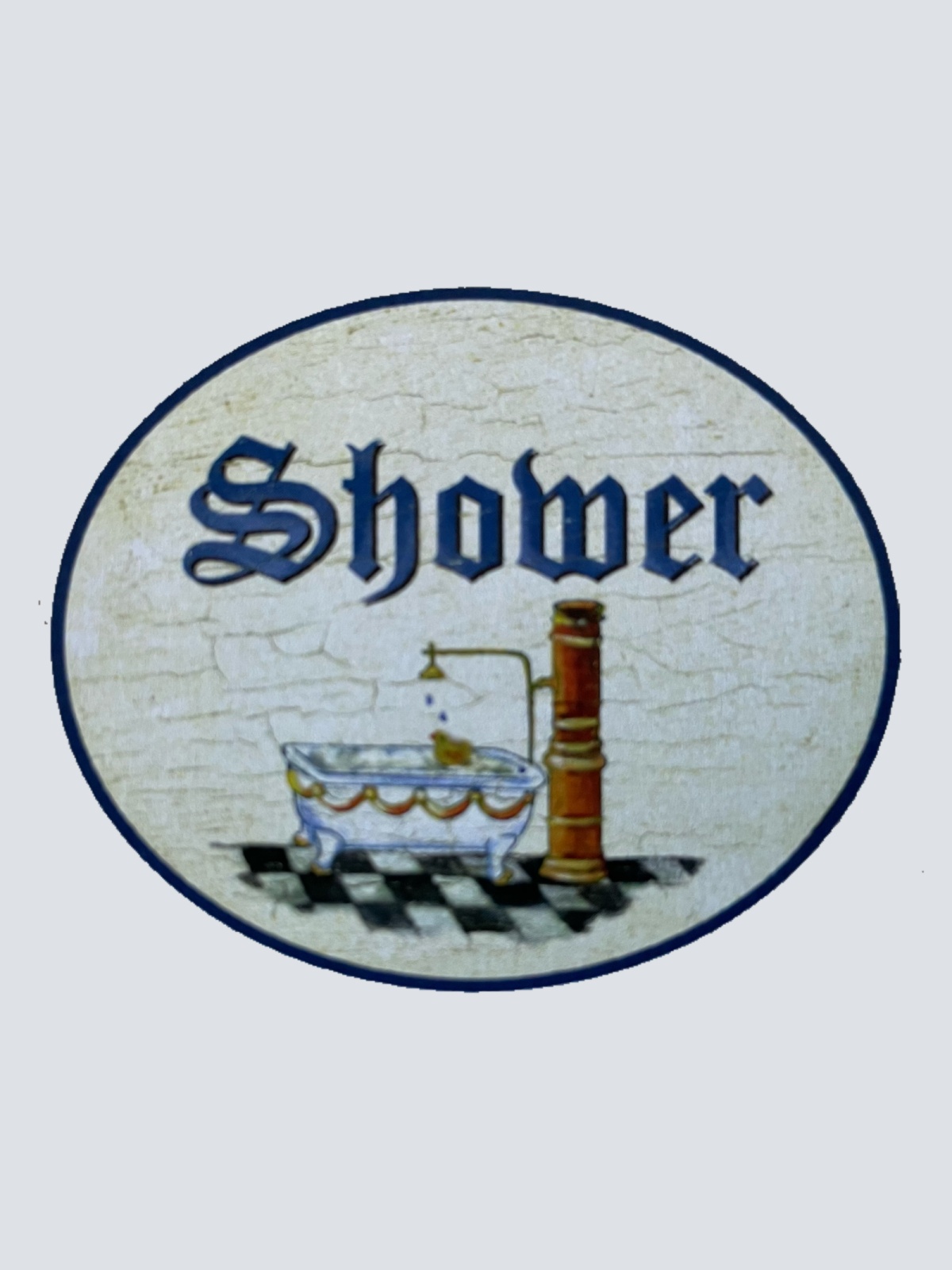 Nostalgie Holzschild Shower Dusche Duschen Badewanne Baden Badezimmer Bad Schild