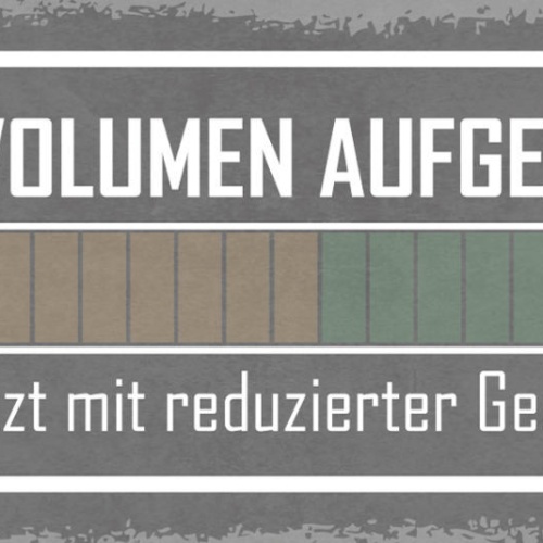 Schild Gehaltsvolumen Aufgebraucht Arbeite Jetzt Mit Reduzierter Geschwindigkeit