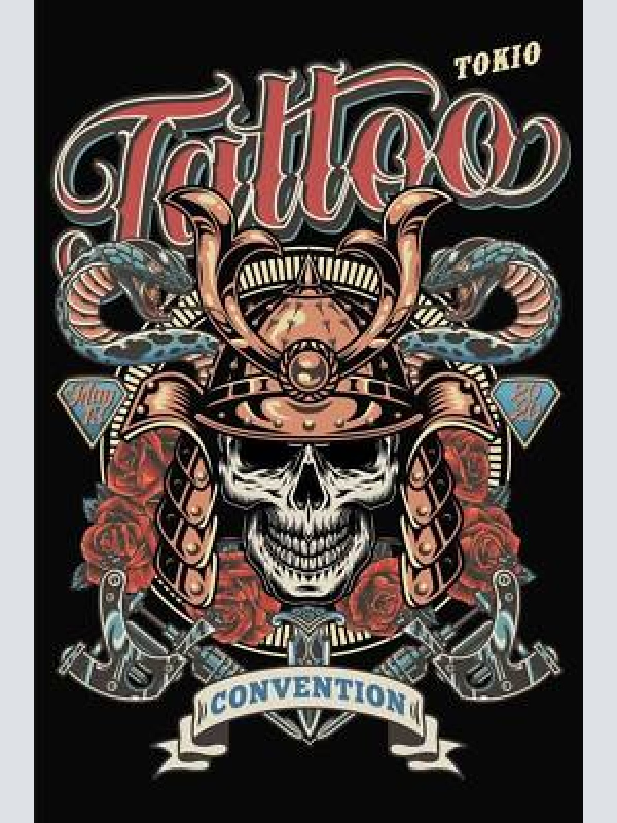 Nostalgie schild tattoo tokyo convention 12x18 / 20x30 / 30x40 blech od.holz