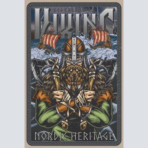 Nostalgie schild scandinav. viking vikinger 12x18 / 20x30 / 30x40 blech od.holz