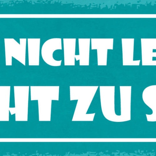 Schild Es Ist Nicht Leicht Leicht Zu Sein Gewicht Abnehmen 27x10 Blech od.Holz
