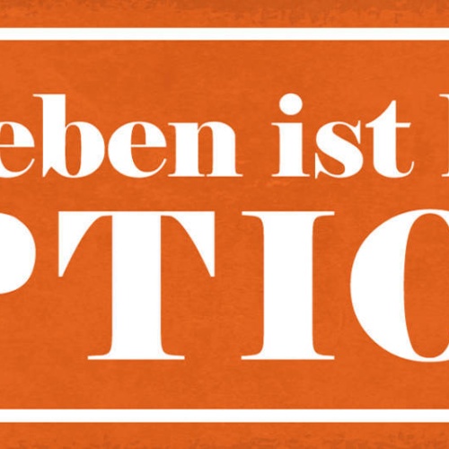 Schild Aufgeben Ist Keine Option Durchhalten Resignation 27x10 Blech od.Holz