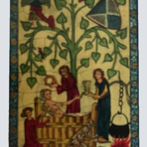 Nostalgie Holzschild Mittelalter Manesse Nr.1 Schild