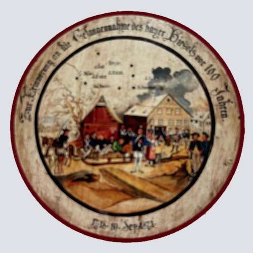 Nostalgie Holzschild Schützenscheibe Bayrische Hiesl Bayern Schild