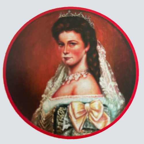 Nostalgie Holzschild Schützenscheibe Kaiserin Sissi Sisi Porträt Schild