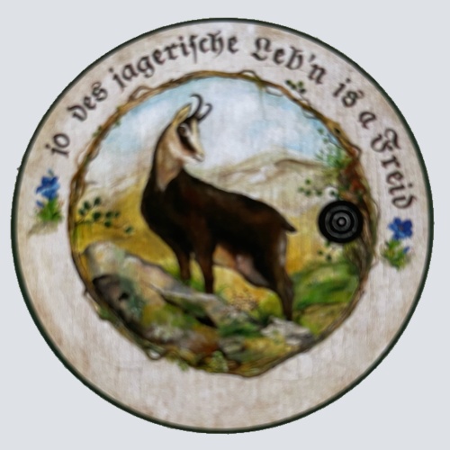 Nostalgie Holzschild Schützenscheibe Jo Des Jagerische Leb'n Is A Freid Schild