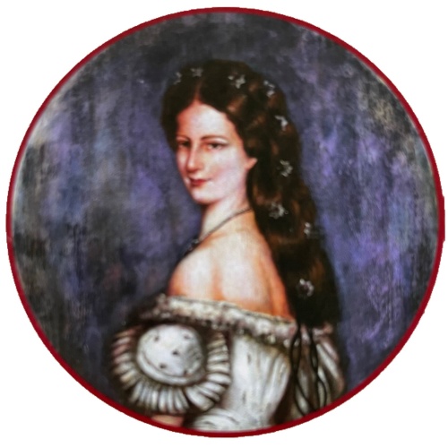 Nostalgie Holzschild Schützenscheibe Kaiserin Sissi Sisi Porträt Schild