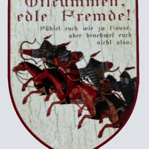 Nostalgie Holz Schild Wilcummen Edle Fremde Fühlet Euch Wie Zuhause Willkommen