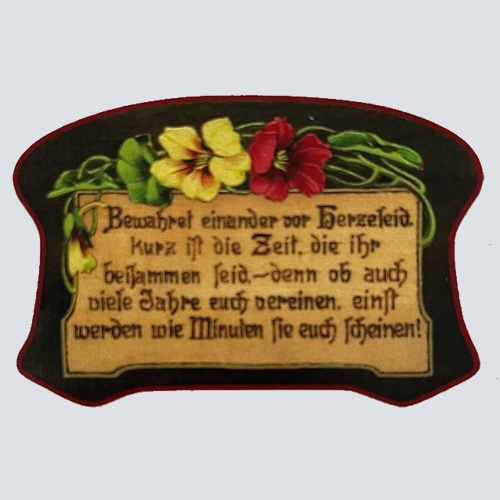 Nostalgie Holzschild Bewahret Einander Vor Herzeleid Kurz Ist Die Zeit Schild